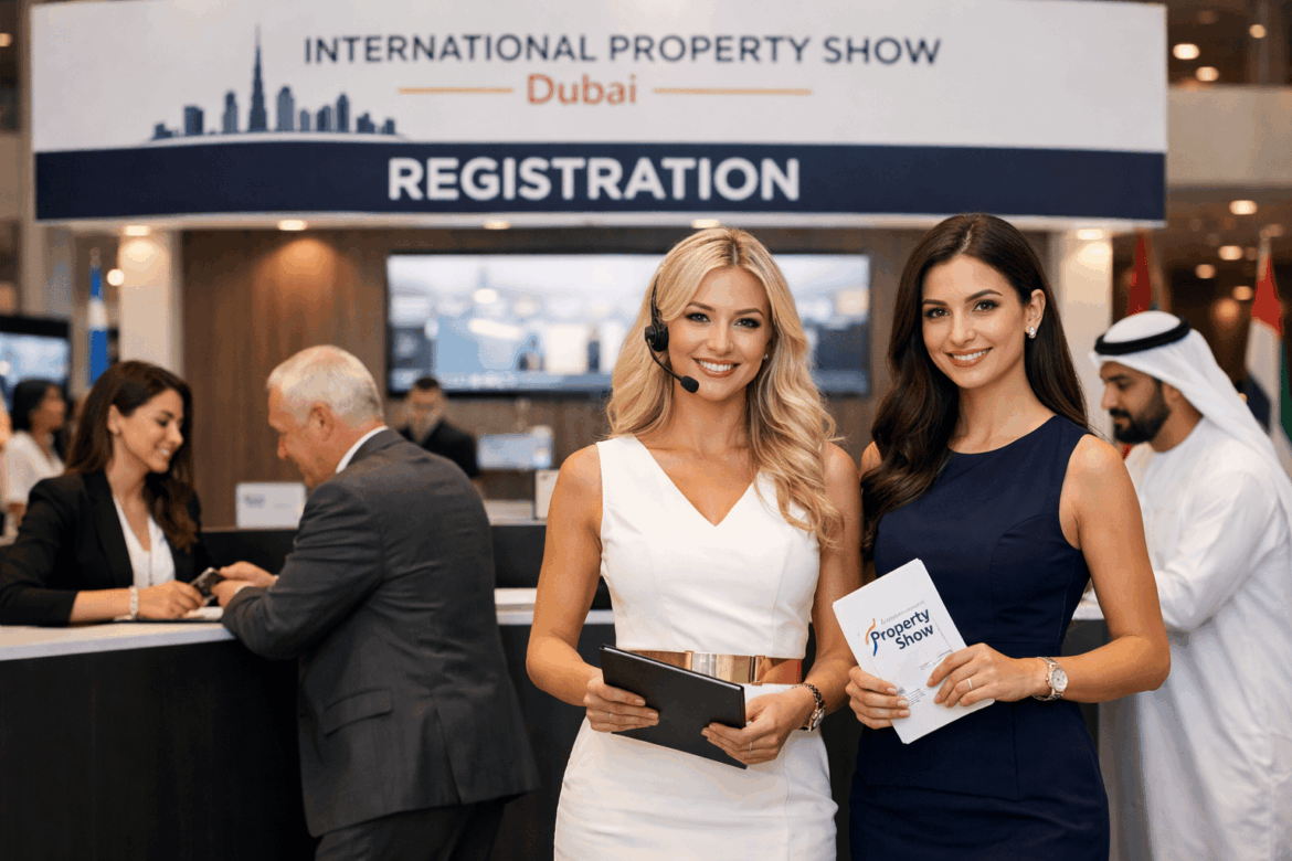 International Property Show Dubai -Hire Promoters, Hostesses & Registration Staff